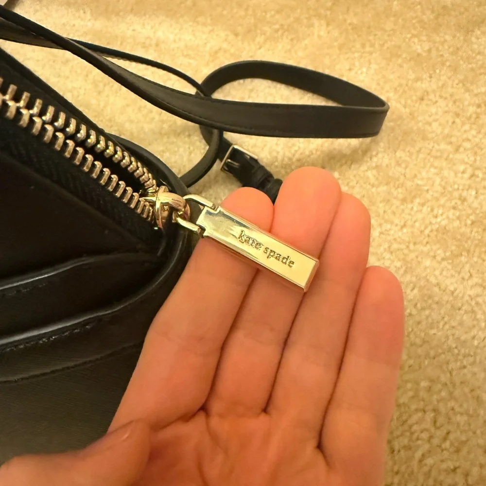kate spade black saffiano leather backpack